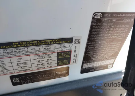 2019 Land Rover Range Rover Sport Hse из США, поврежденный, VIN SALWR2RV0KA416615